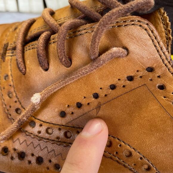 Cole Haan Zerogrand Men’s Size 10.5 M Brown Leather Wingtip Oxford Shoes C14493 - Picture 6 of 16